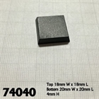 20mm Square Closed Bases - (25)
