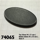 60 x 35mm Oval Gaming Base (10)