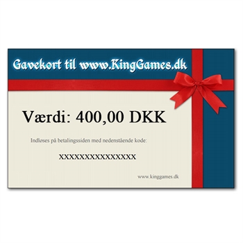 Gavekort 400,- DKK